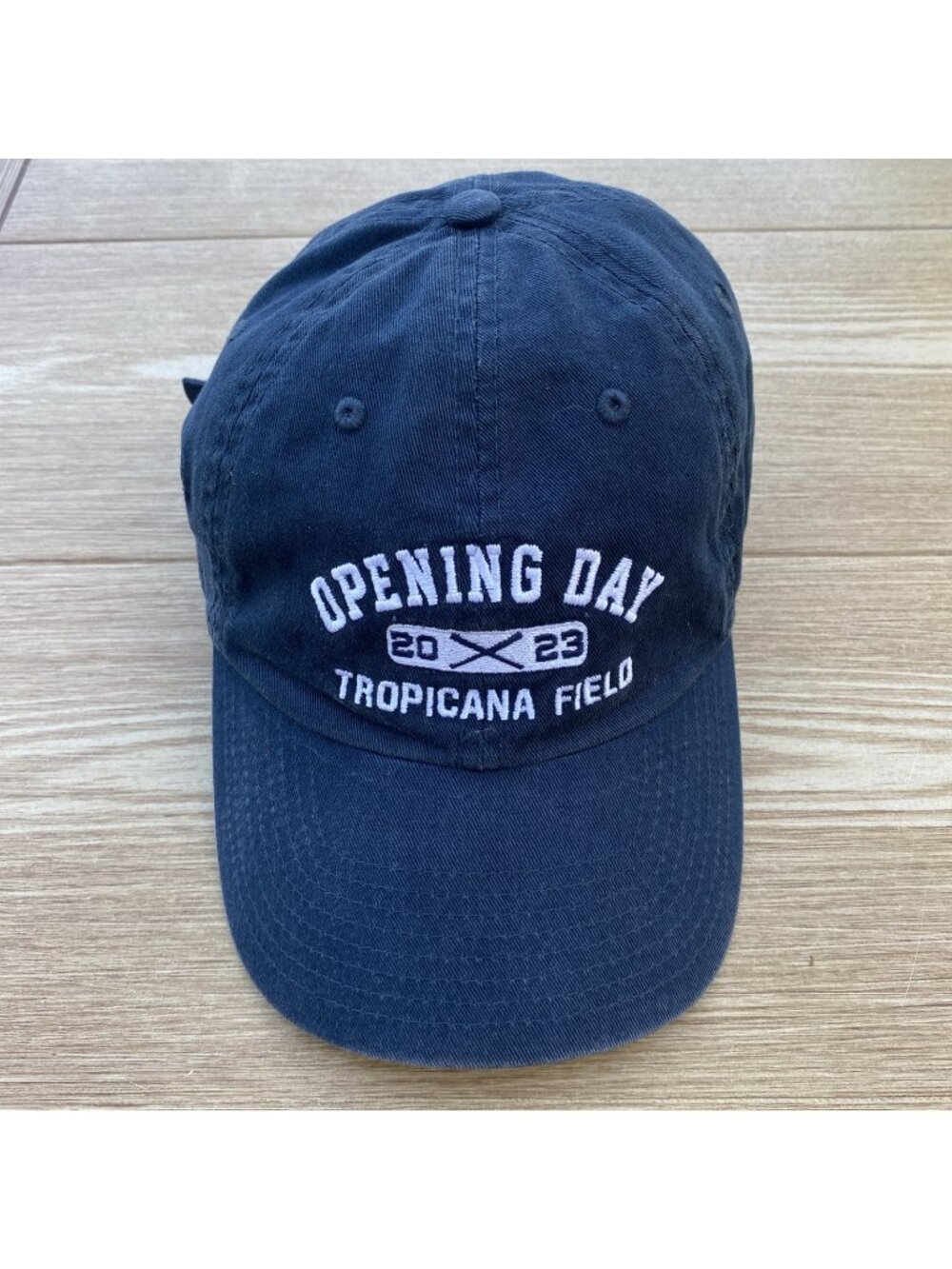 Opening Day Tropicanan Field Baseball Cap Adjustable Strap Hat Tampa Bay Rays